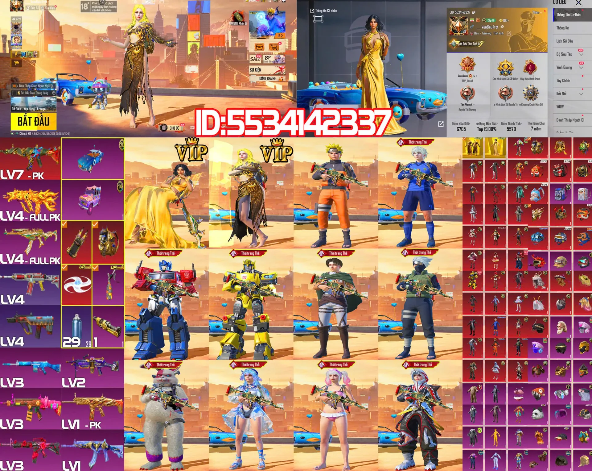 Ảnh tài khoản mã 31343